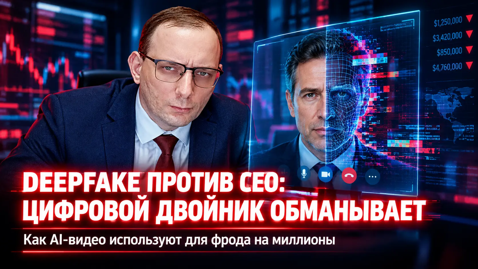 Deepfake-видео для CEO Fraud атак: когда голос и лицо начальника - не гарантия