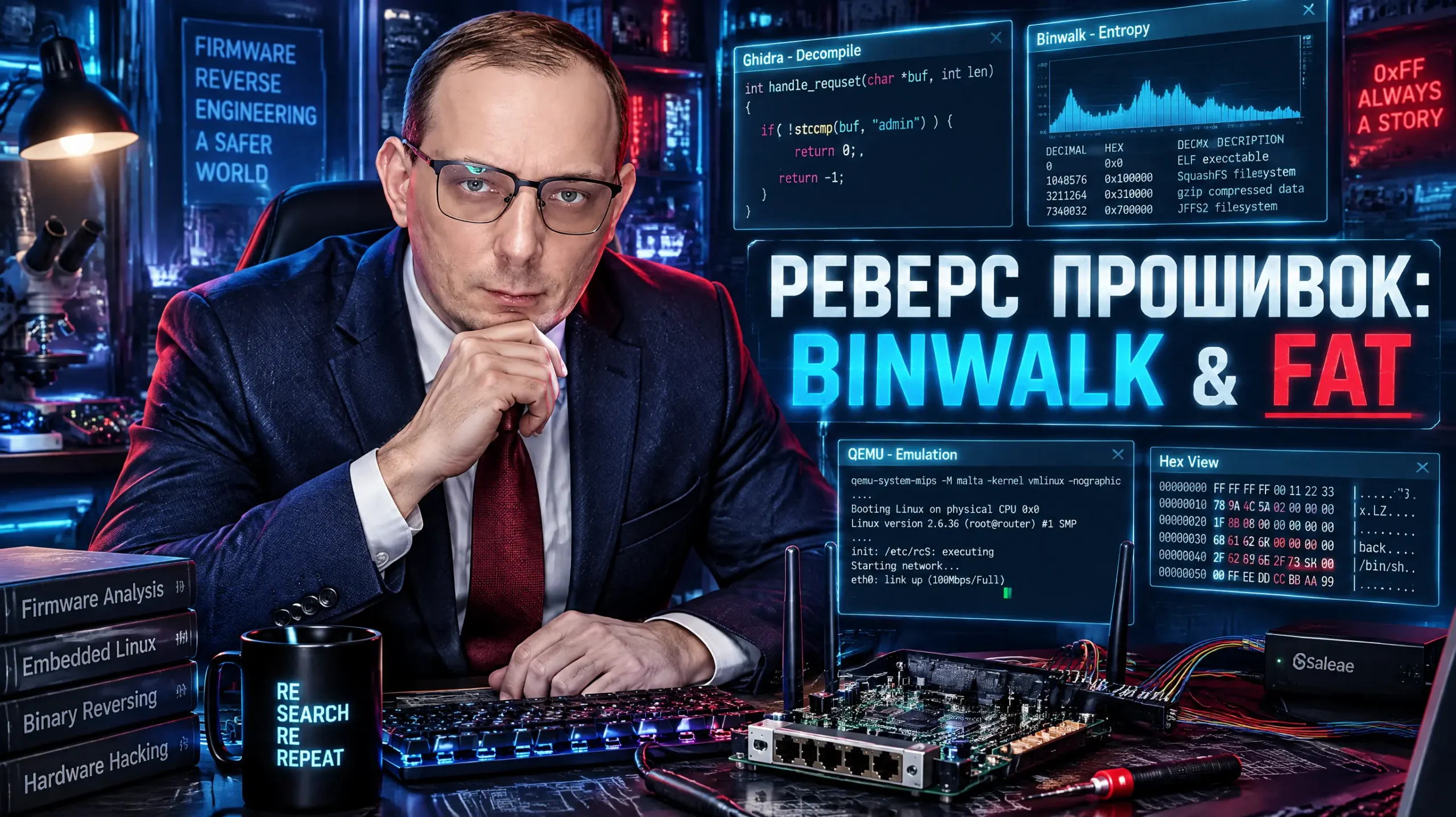 Реверс-инжиниринг прошивок через Binwalk и Firmware Analysis Toolkit